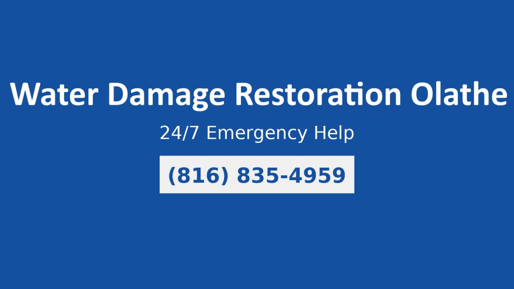 Water damage restoration in Olathe KS – 24/7 emergency help by CWM Restoration, call (816) 835-4959