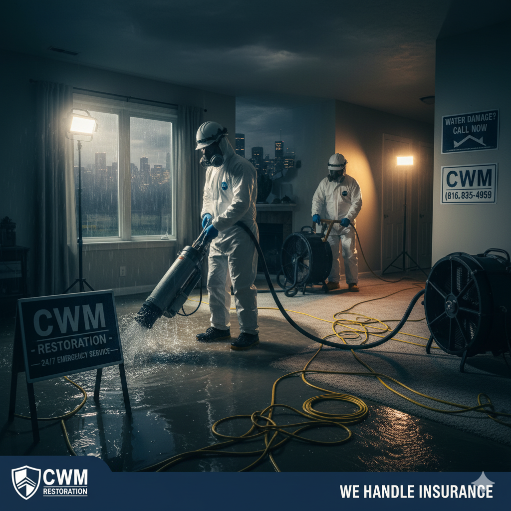 24/7 water damage restoration in Olathe KS. Call (816) 835-4959 for rapid extraction, drying & sanitization. We handle insurance.