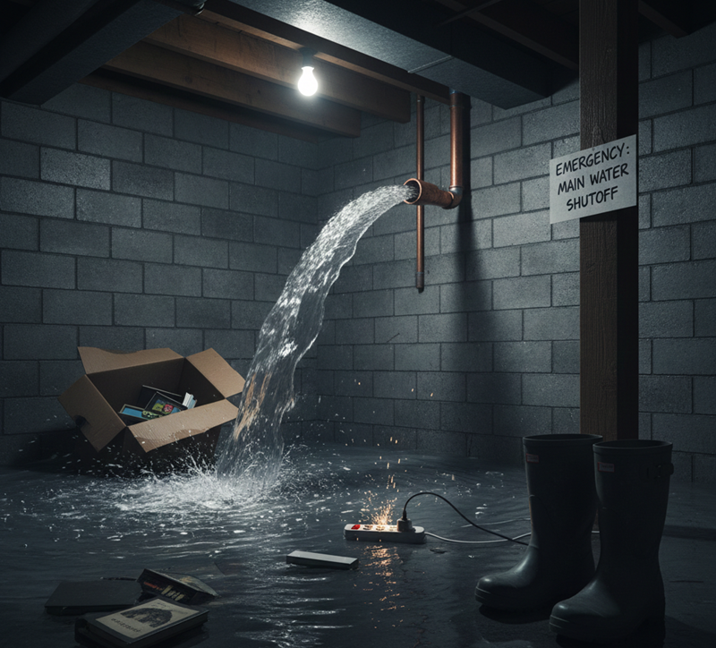 Burst Pipe or Flooded Basement? 5 Immediate Steps for Water Damage in Olathe, KS